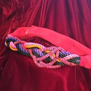 Vibrant Red Tied Belt